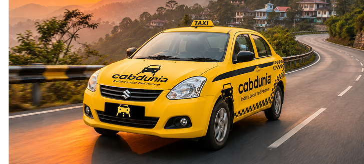 Taxi on curved road